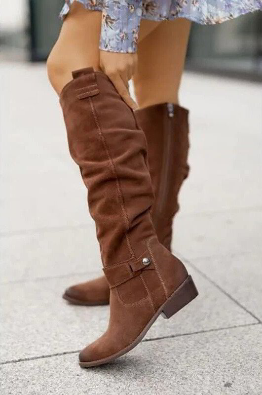 Boots For Women | Flat Heel Closed Toe