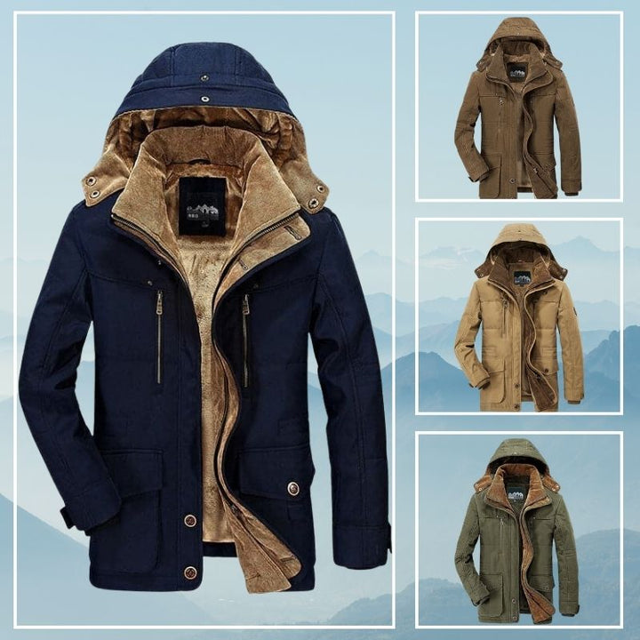 Men's Winter Coat | Zip-Up Hoodie Design