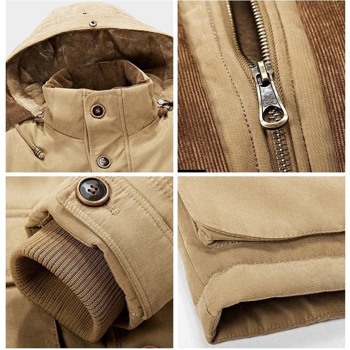 Men's Winter Coat | Zip-Up Hoodie Design