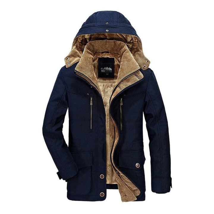 Men's Winter Coat | Zip-Up Hoodie Design
