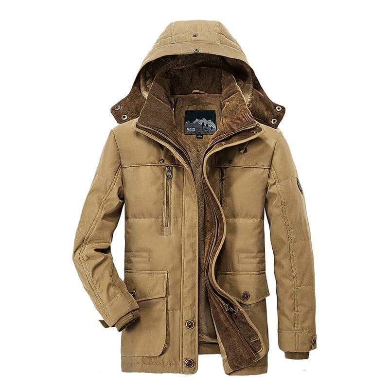 Men's Winter Coat | Zip-Up Hoodie Design
