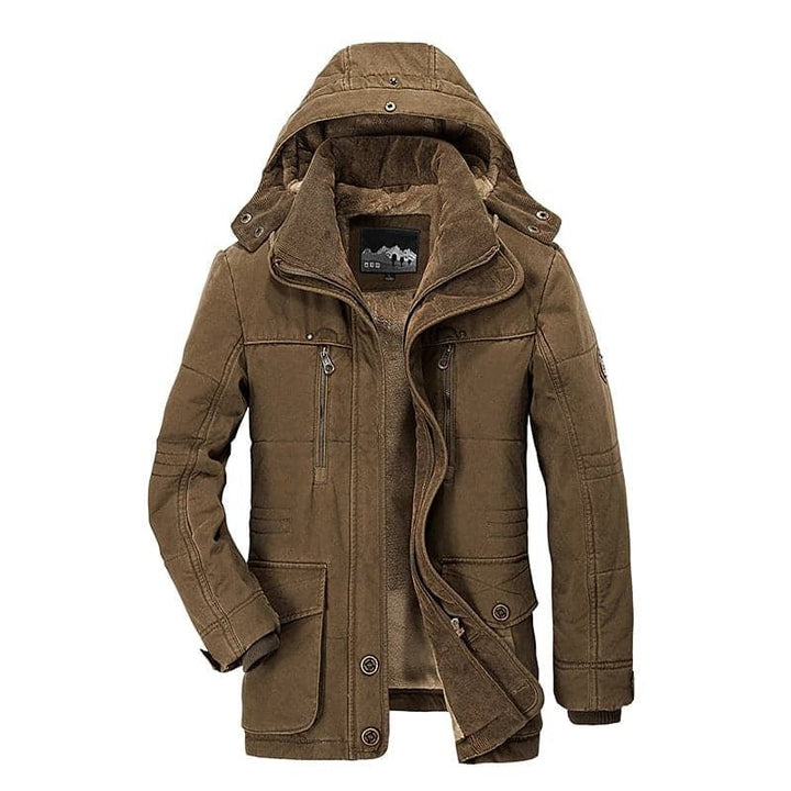Men's Winter Coat | Zip-Up Hoodie Design