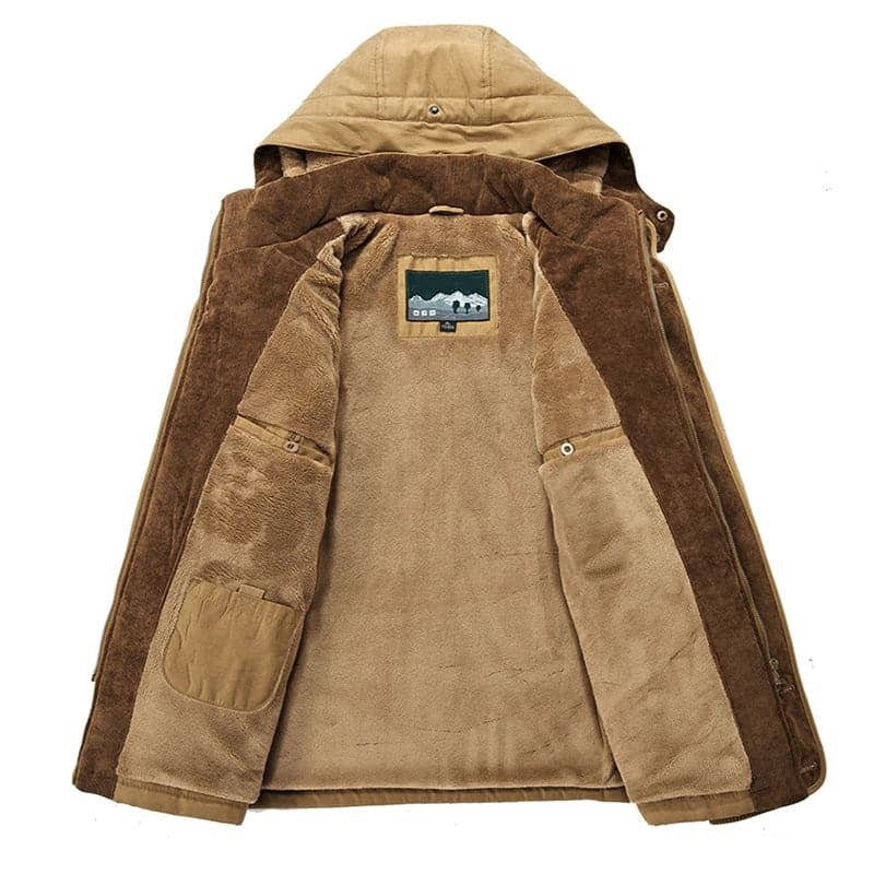 Men's Winter Coat | Zip-Up Hoodie Design