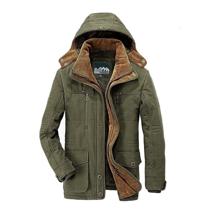 Men's Winter Coat | Zip-Up Hoodie Design