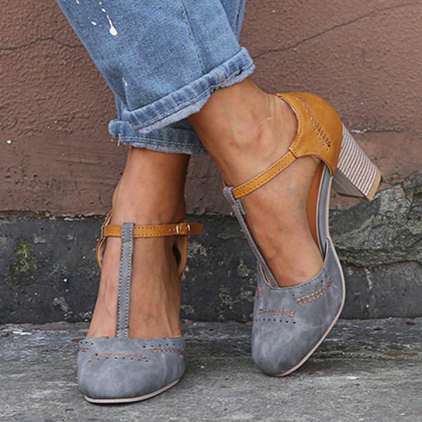 Mary Jane Shoes for Women | Block Heel T-Strap
