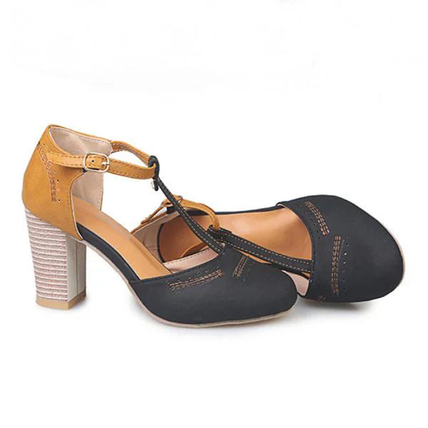 Mary Jane Shoes for Women | Block Heel T-Strap