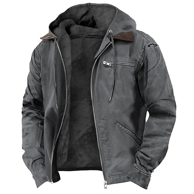 Men's Jacket | Zipper Front with Pockets