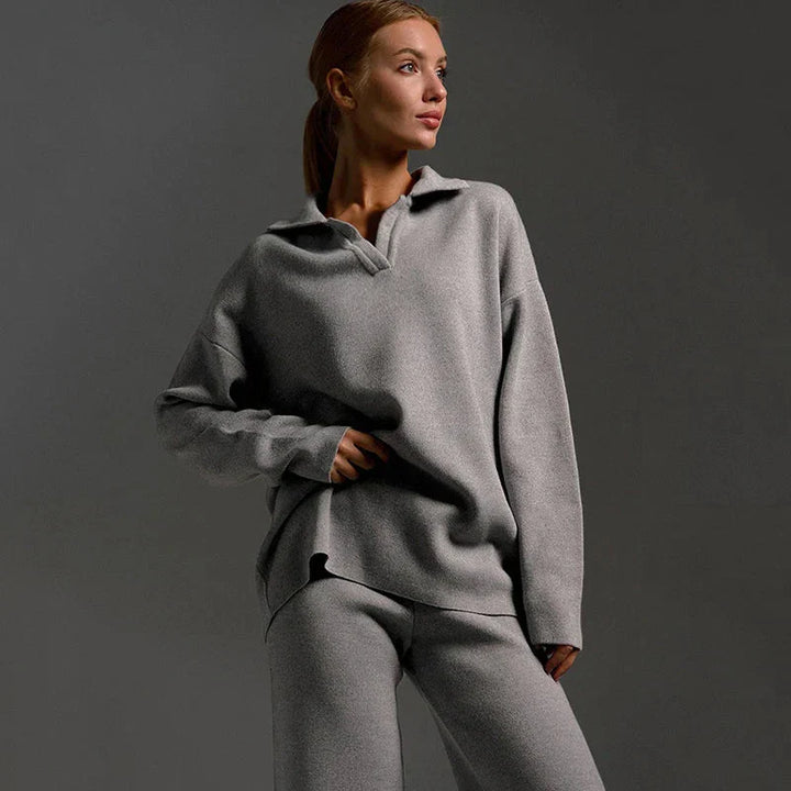 Women's Tracksuit | Loose Fit Top Wide-leg Pants