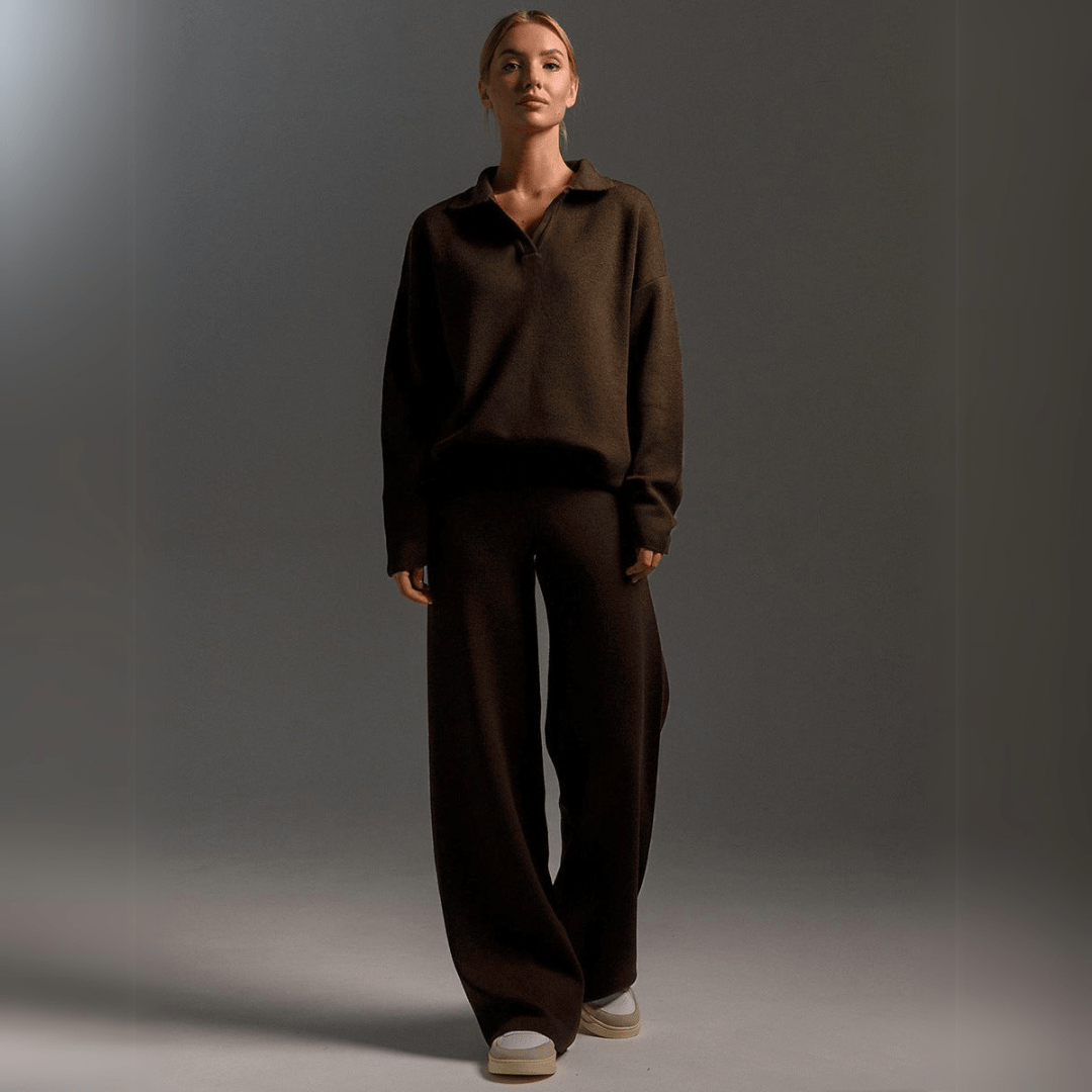 Women's Tracksuit | Loose Fit Top Wide-leg Pants