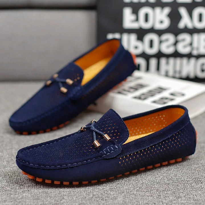 Lachlan | Men's Breathable Suede Slip-On Driving Loafers