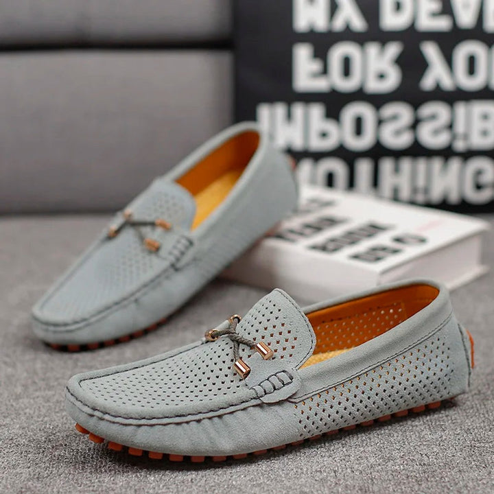 Lachlan | Men's Breathable Suede Slip-On Driving Loafers