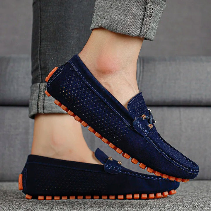 Lachlan | Men's Breathable Suede Slip-On Driving Loafers