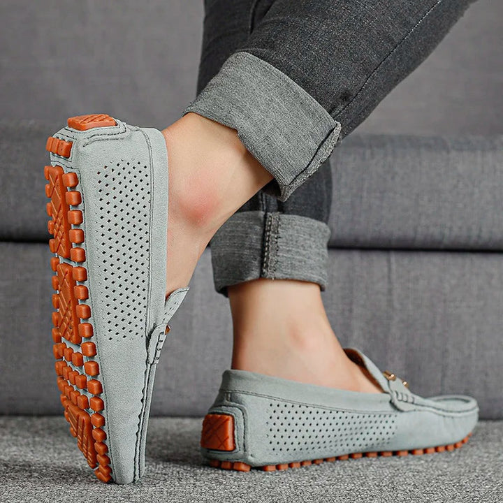 Lachlan | Men's Breathable Suede Slip-On Driving Loafers