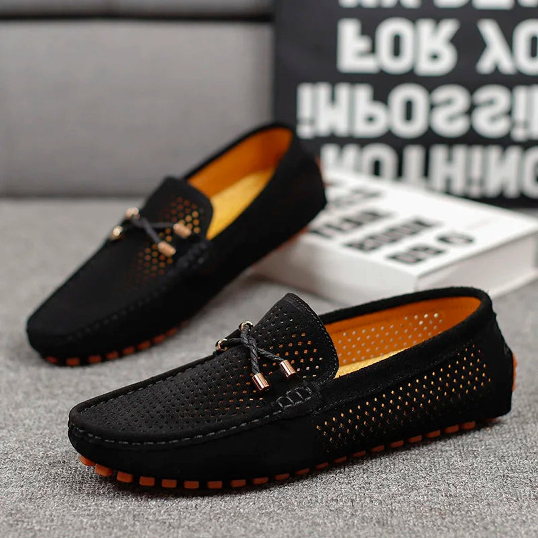 Lachlan | Men's Breathable Suede Slip-On Driving Loafers