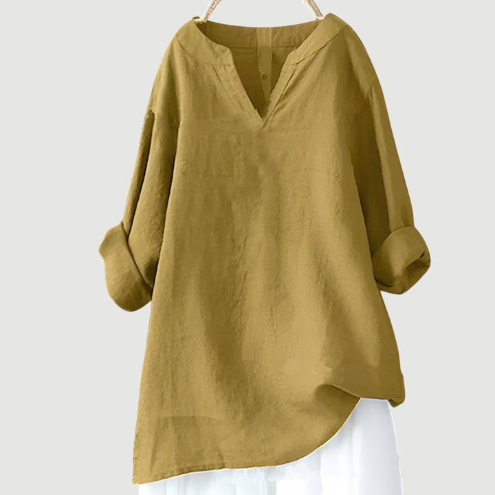 Women’s Blouse | V-Neck Long-Sleeve