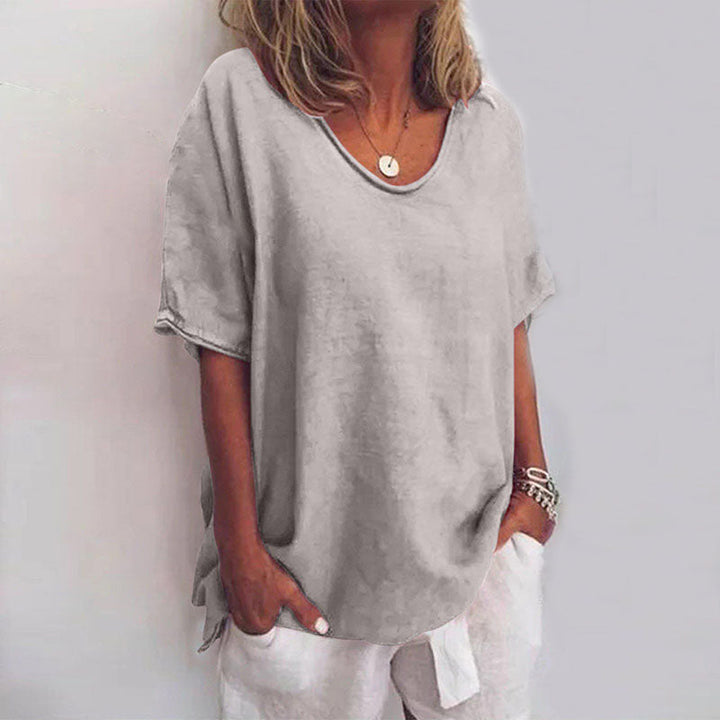 Women's Blouse | Loose Fit Scoop Neck