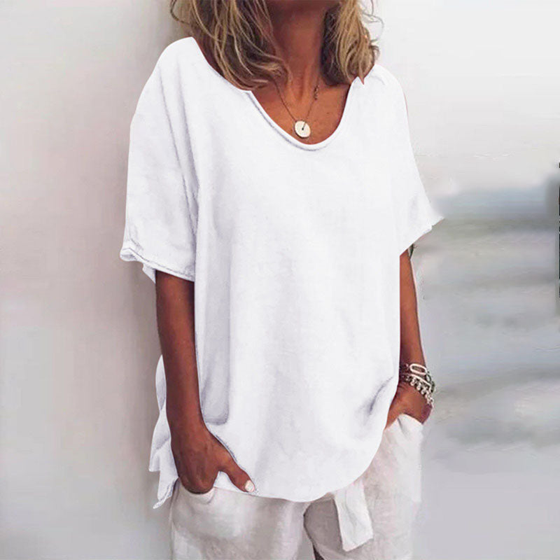 Women's Blouse | Loose Fit Scoop Neck