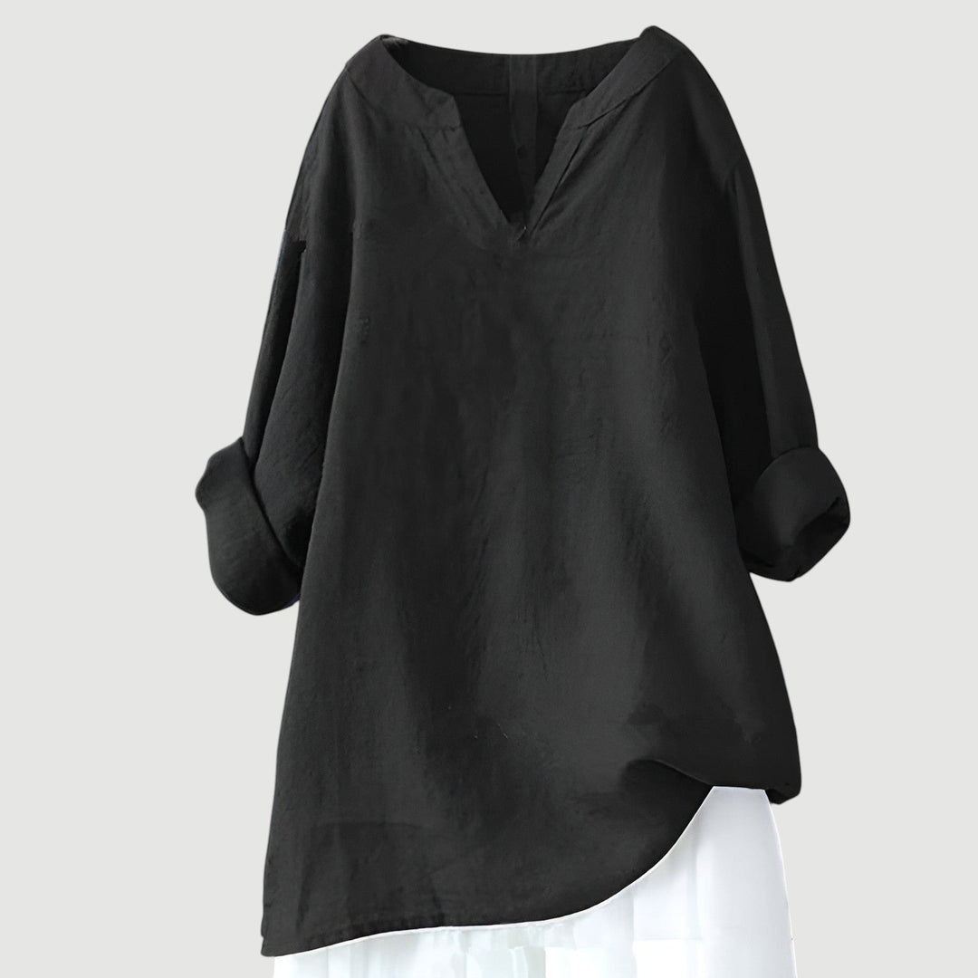 Women’s Blouse | V-Neck Long-Sleeve