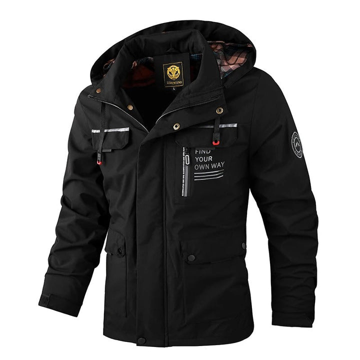 Men's Winter Jacket | Hooded and Multiple Pockets