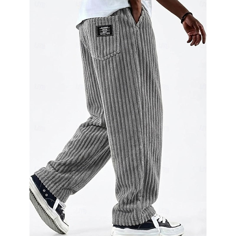Marshall | Ribbed Straight-Leg Pants