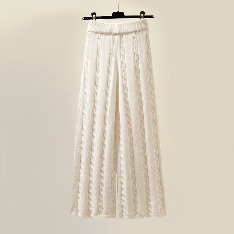 Women's Three-Piece Set | High-Neck Sweater Sleeveless Vest