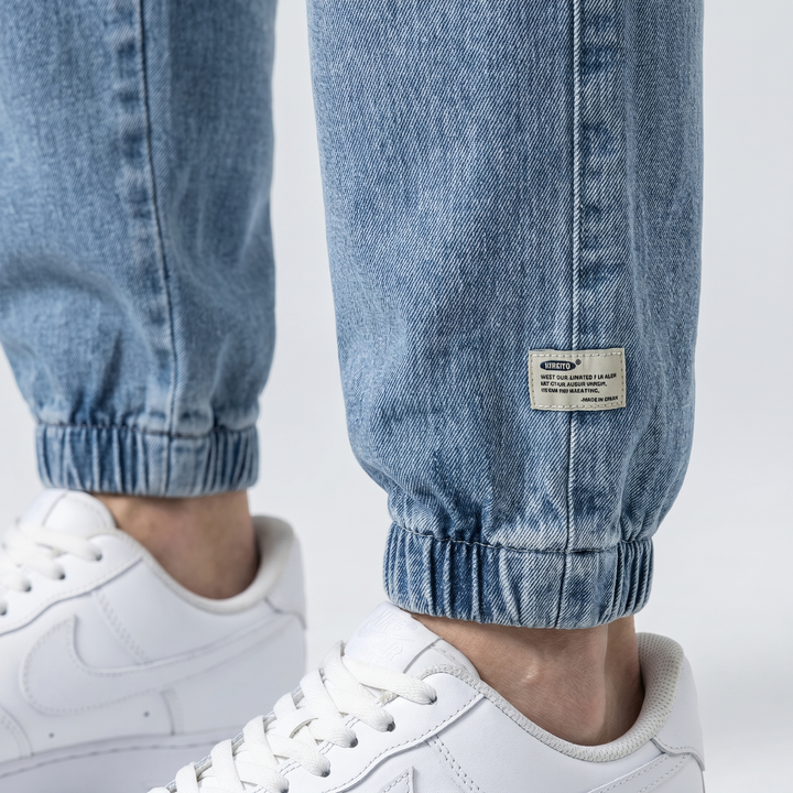 Men’s Jogger Pants | Tapered Leg Patch Detail