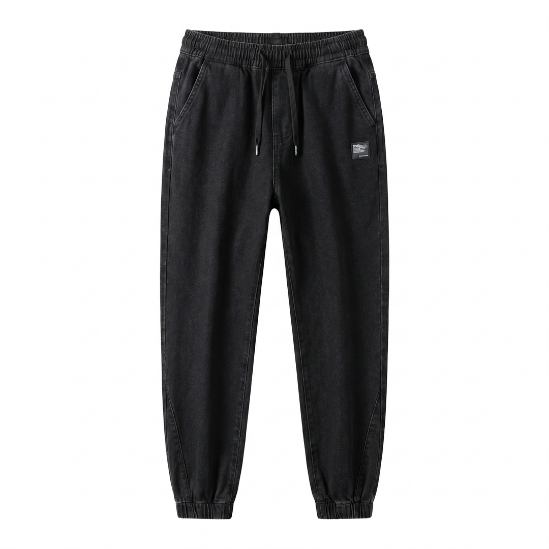 Men’s Jogger Pants | Tapered Leg Patch Detail