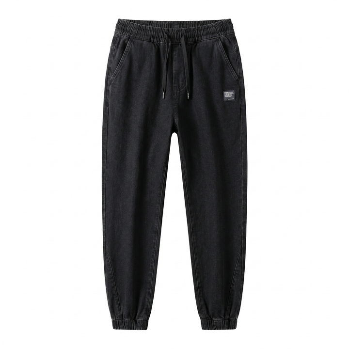 Men’s Jogger Pants | Tapered Leg Patch Detail