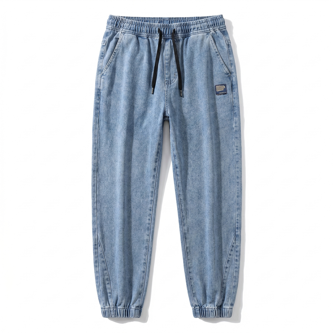Men’s Jogger Pants | Tapered Leg Patch Detail