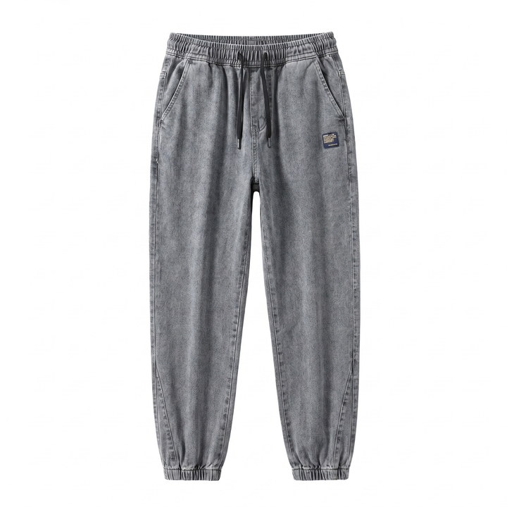 Men’s Jogger Pants | Tapered Leg Patch Detail