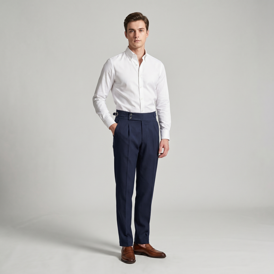 Men’s Trousers | Double Pleat High Waist