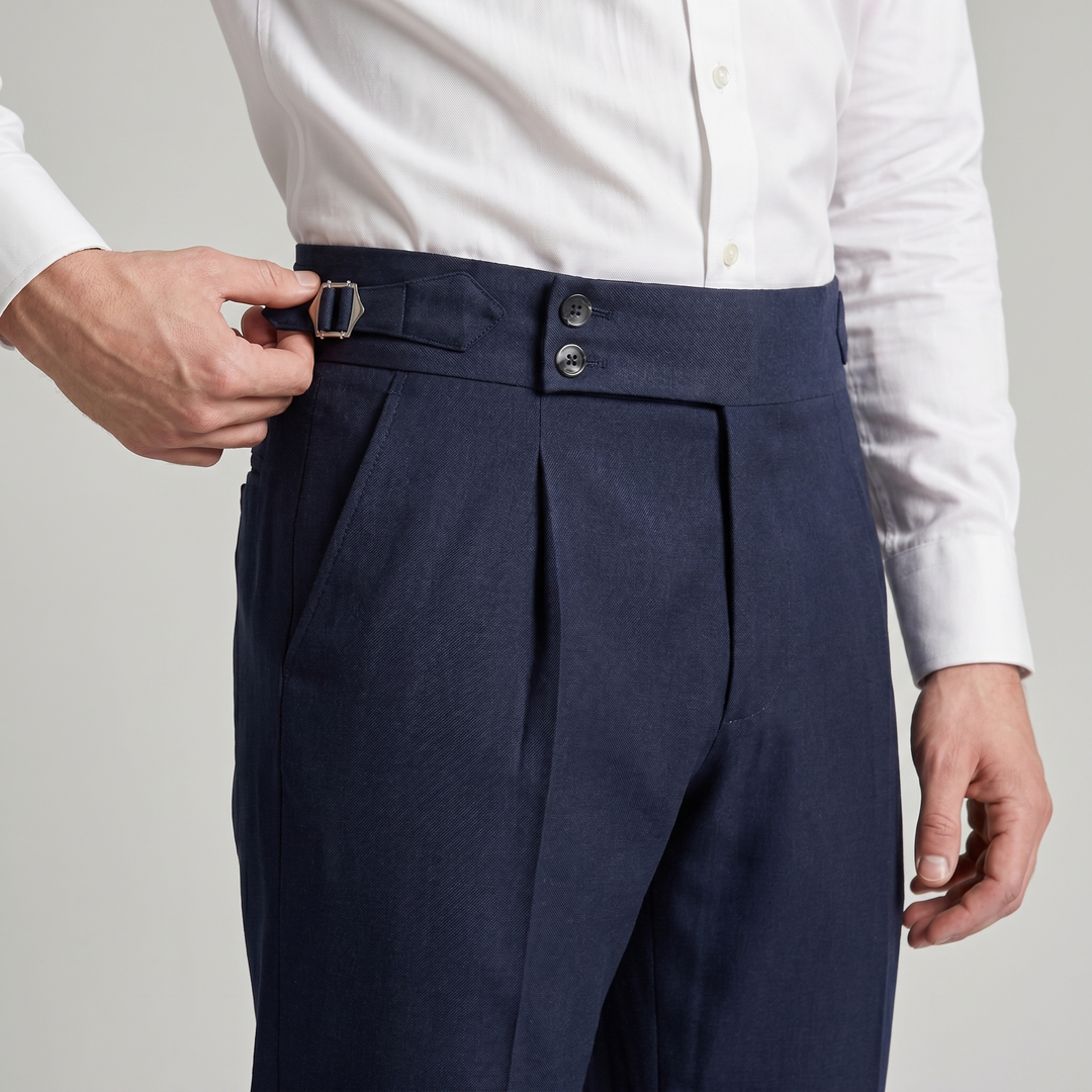 Men’s Trousers | Double Pleat High Waist