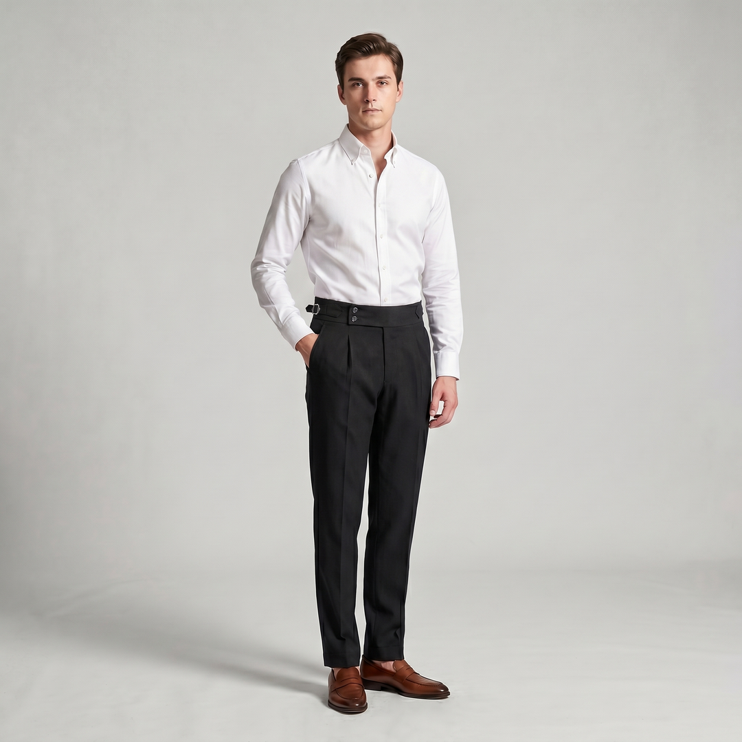 Men’s Trousers | Double Pleat High Waist
