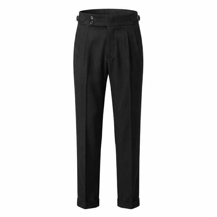 Men’s Trousers | Double Pleat High Waist