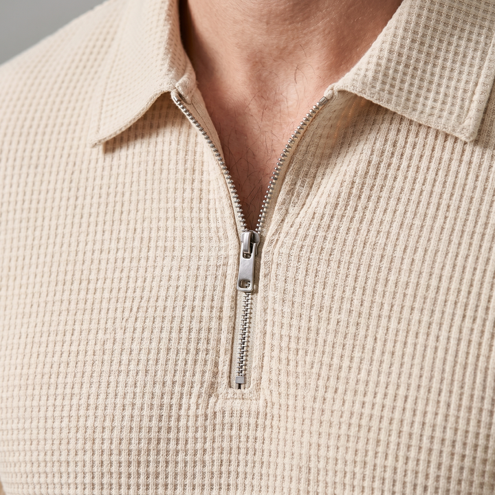 Men’s Two-Piece Set | Zip Polo And Trousers