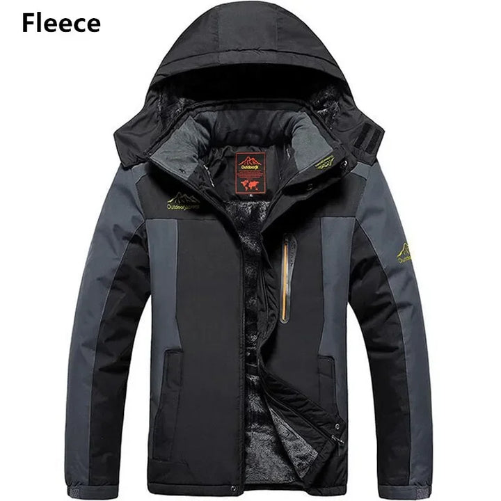Men's Hooded Parka | Fleece Lined Waterproof – Black
