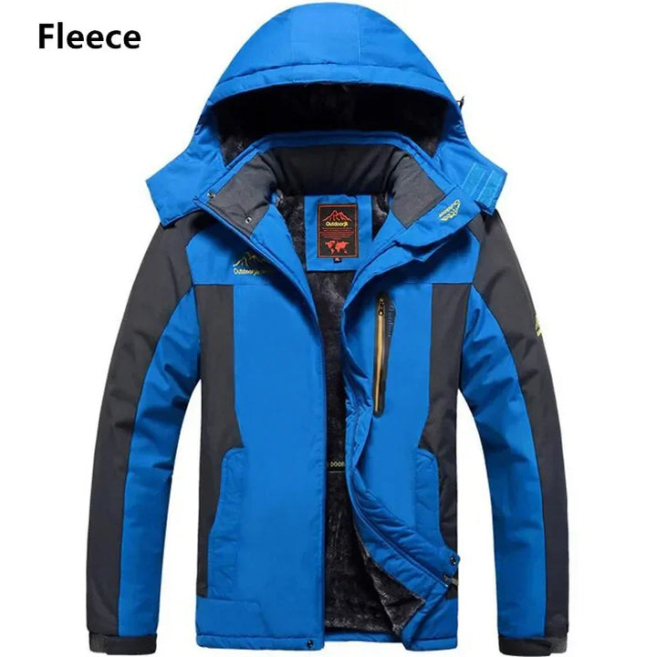 Men's Hooded Parka | Fleece Lined Waterproof – Blue