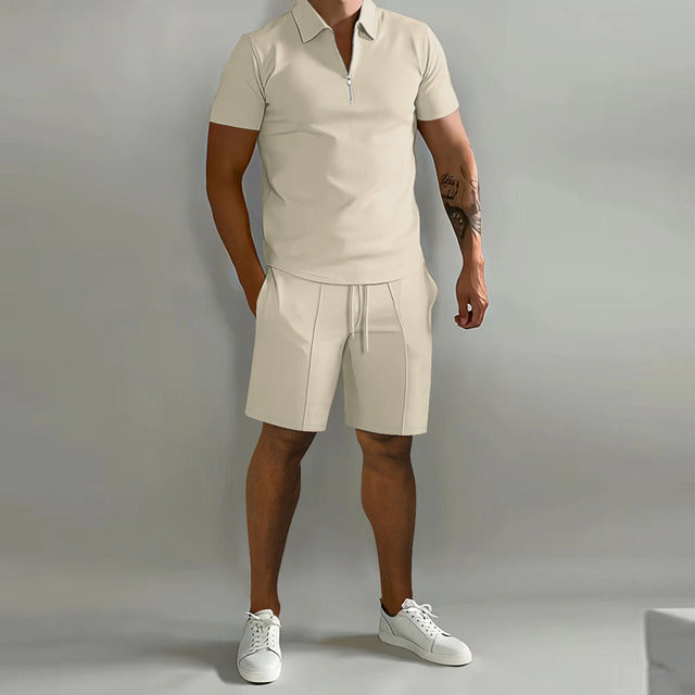 Men's Polo & Shorts Set | Zip