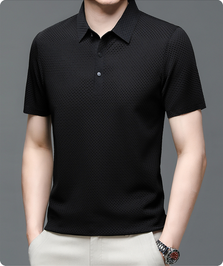 Men's Polo Shirt | Short Sleeve Textured Design