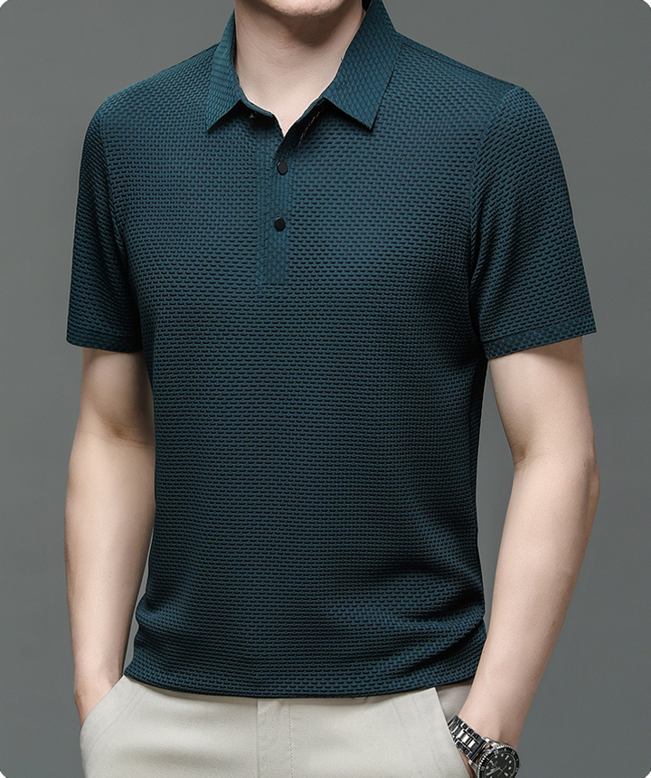 Men's Polo Shirt | Short Sleeve Textured Design