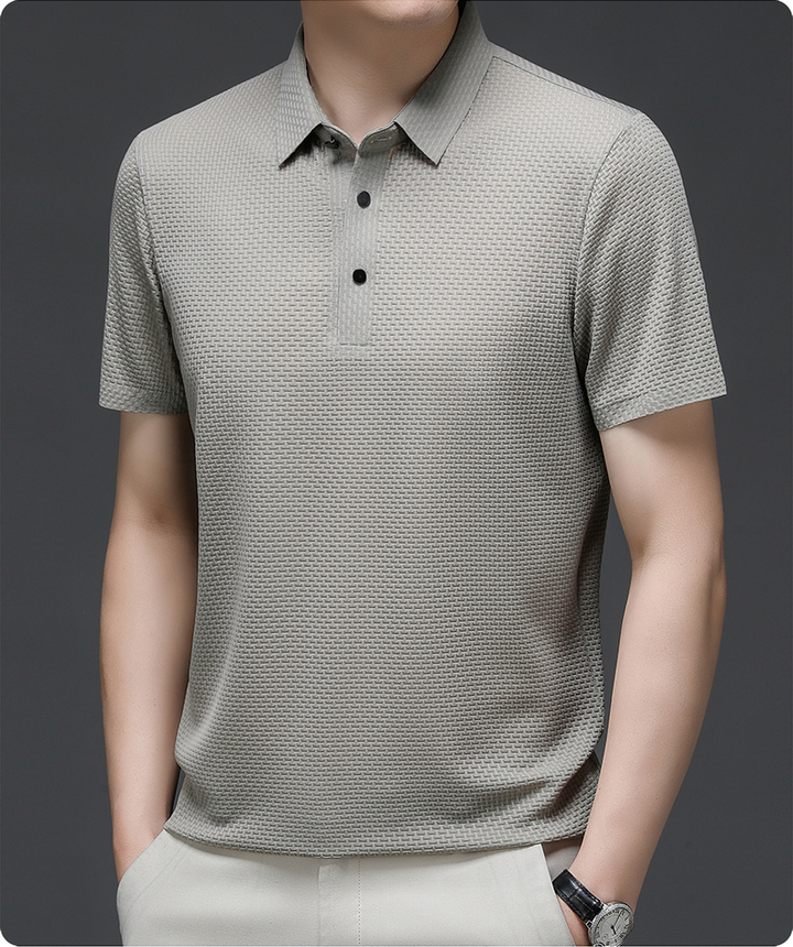 Men's Polo Shirt | Short Sleeve Textured Design