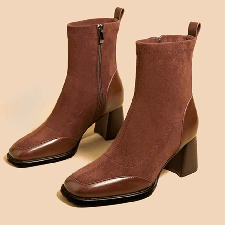 Boots For Women | Ankle-Length Shaft Block Heel