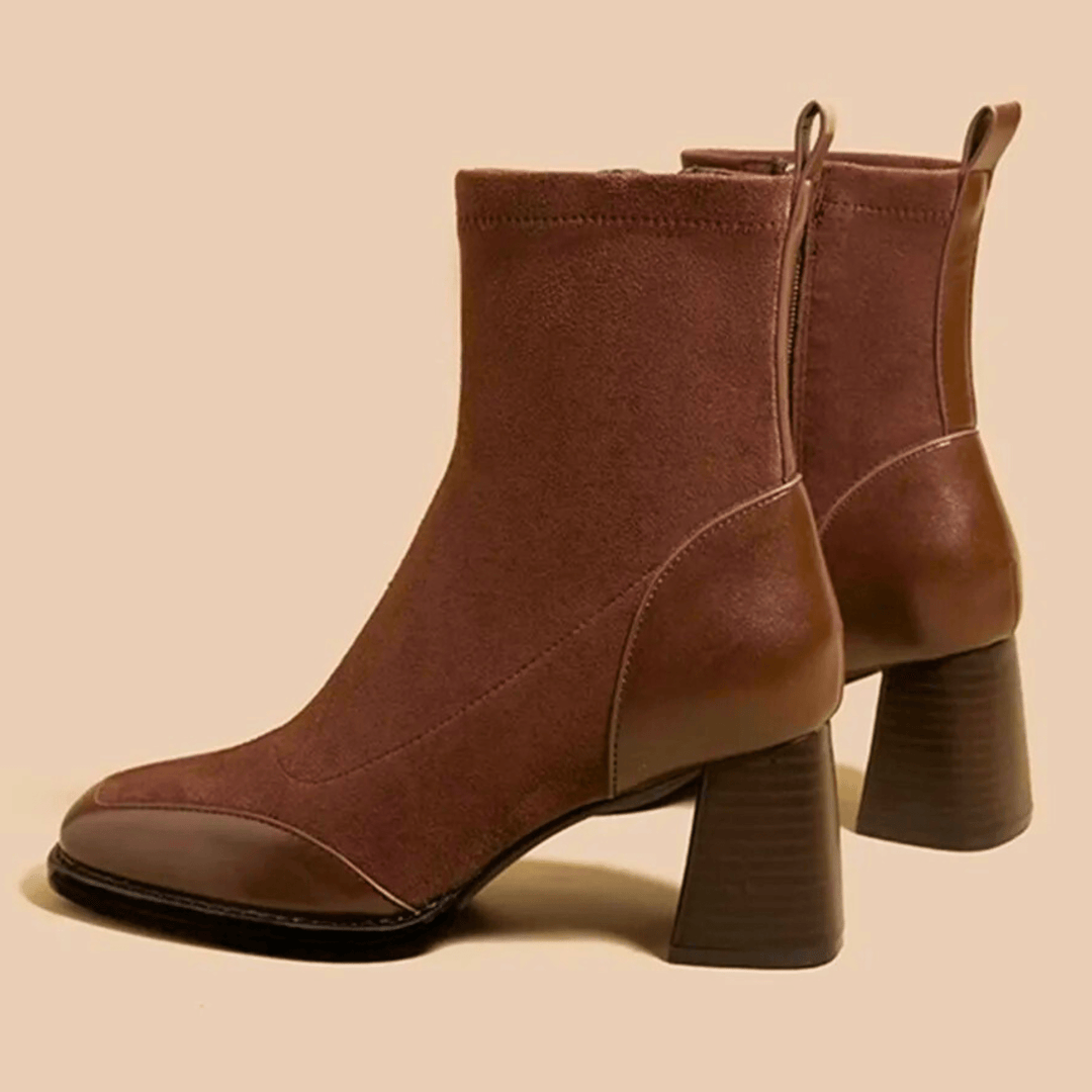 Boots For Women | Ankle-Length Shaft Block Heel