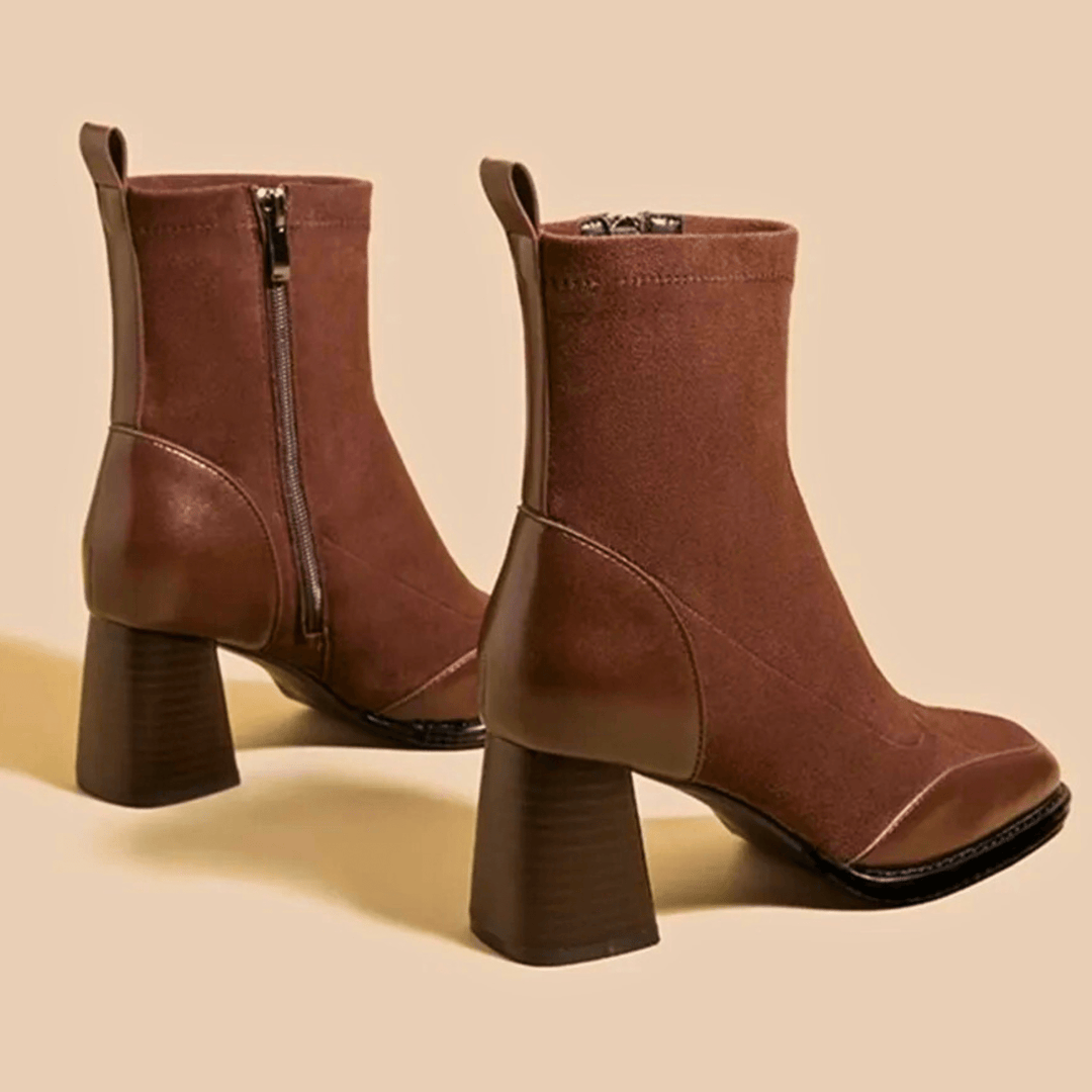Boots For Women | Ankle-Length Shaft Block Heel