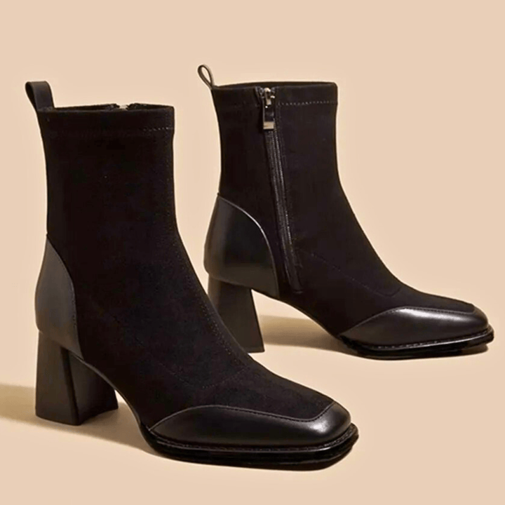 Boots For Women | Ankle-Length Shaft Block Heel