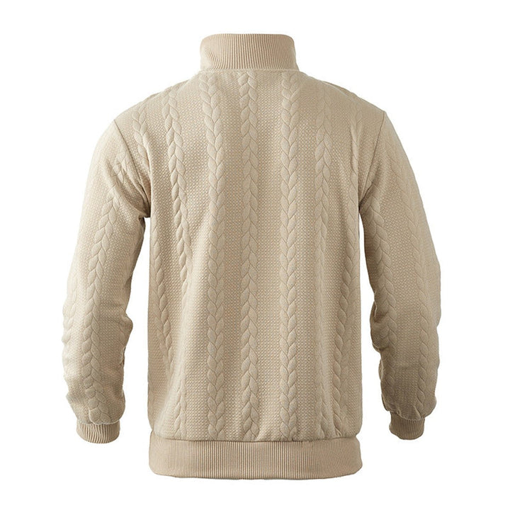 Nash | Men's Cable-Knit Quarter-Zip Pullover Mens Knit Sweater
