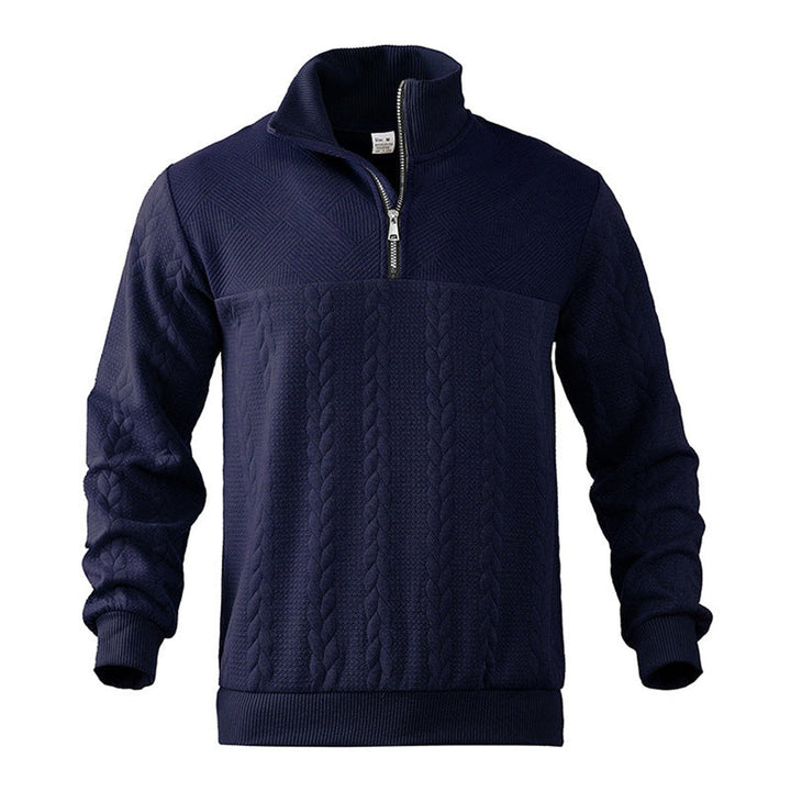 Nash | Men's Cable-Knit Quarter-Zip Pullover Mens Knit Sweater