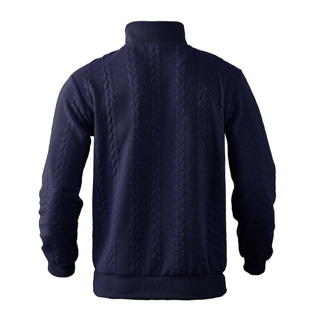 Nash | Men's Cable-Knit Quarter-Zip Pullover Mens Knit Sweater