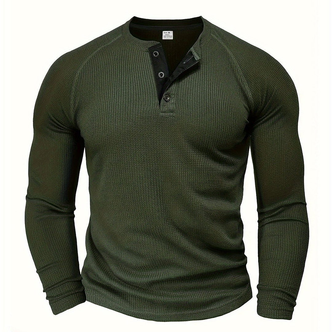 Neil | Classic Button Henley Shirt