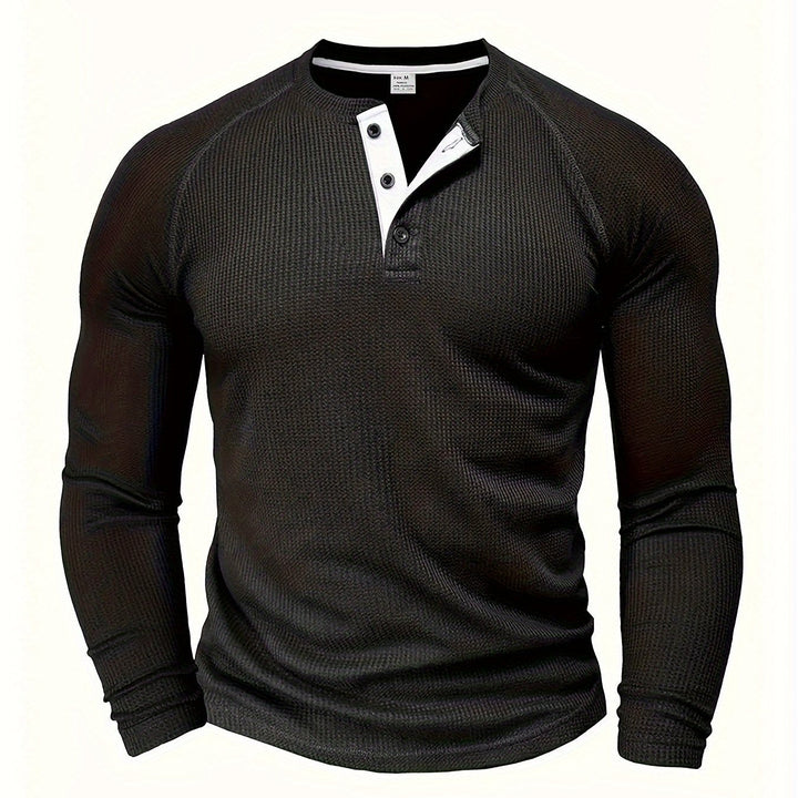 Neil | Classic Button Henley Shirt